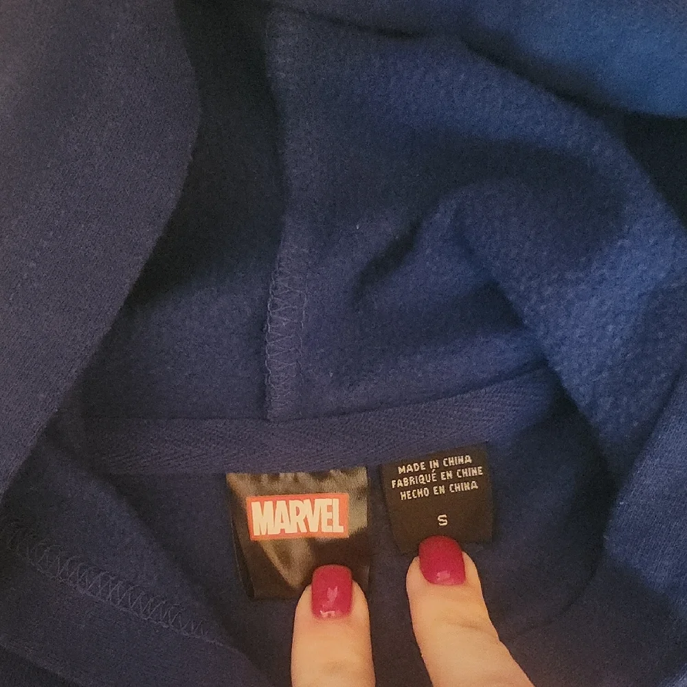 Marvel Navy Hoodie with Heroic Design